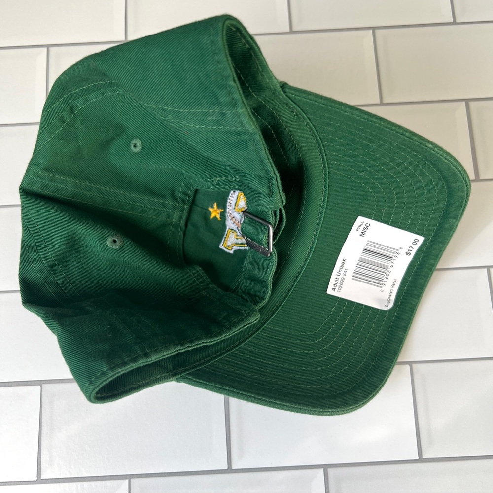 NWT NIKE ๐ UVM Logo Rally Cat Green Hat Athletic Cap University of Vermont NEW - Picture 2 of 5